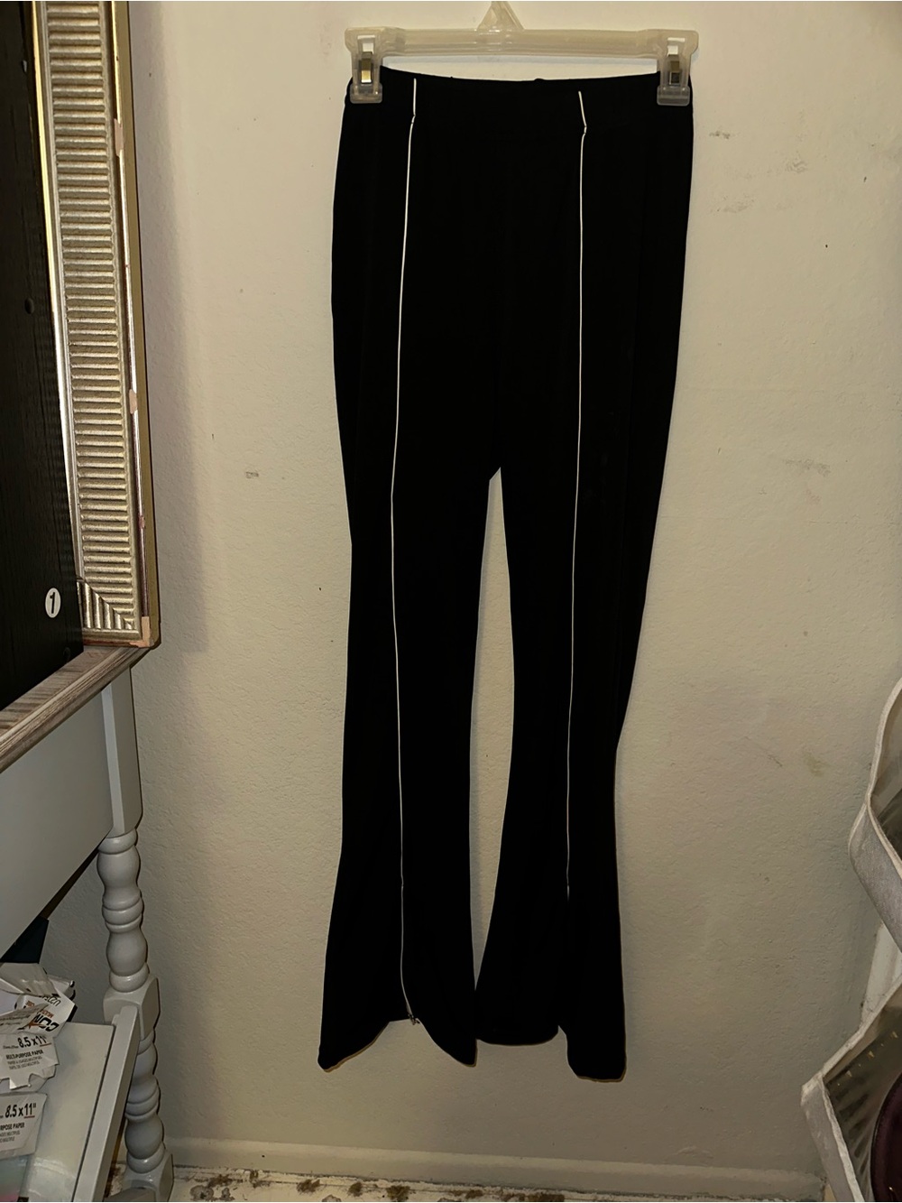 Black flare leggings size medium